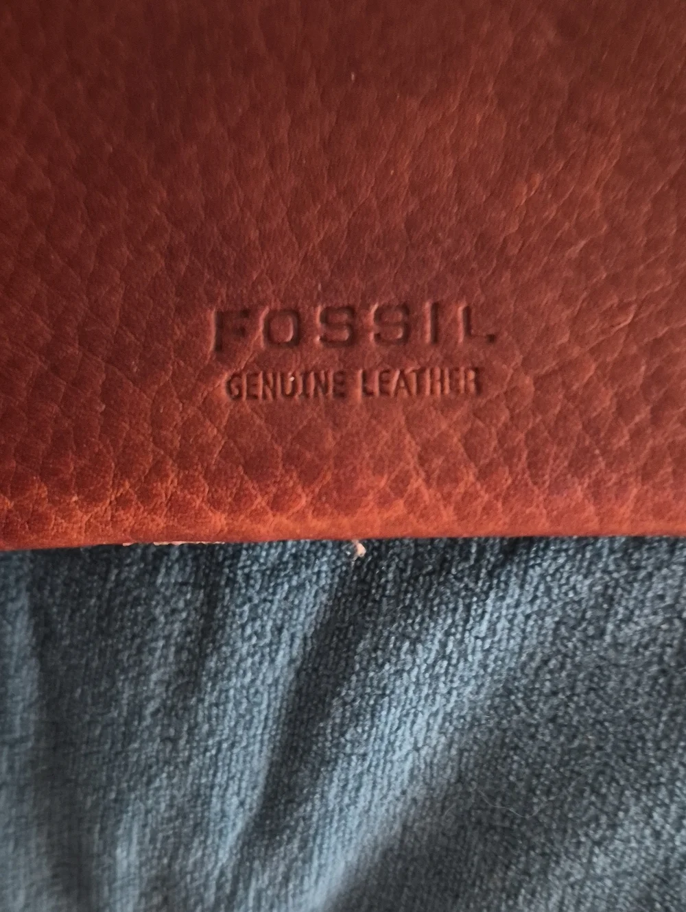 Vintage Fossil Boho Leather Wristlet Wallet Pouch